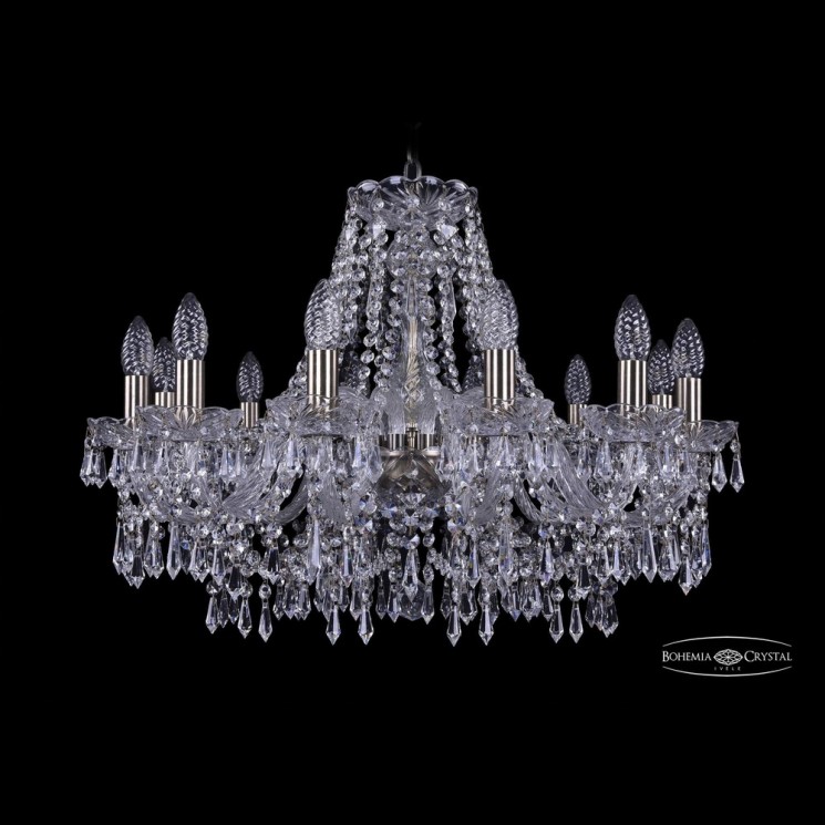 Люстра хрустальная 1403/12/240 Pa Bohemia Ivele Crystal (Стеклянный рожок)