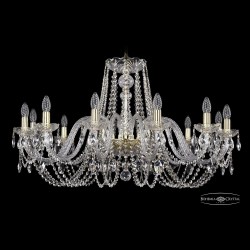 Люстра хрустальная 1402/12/360 G Bohemia Ivele Crystal (Стеклянный рожок)