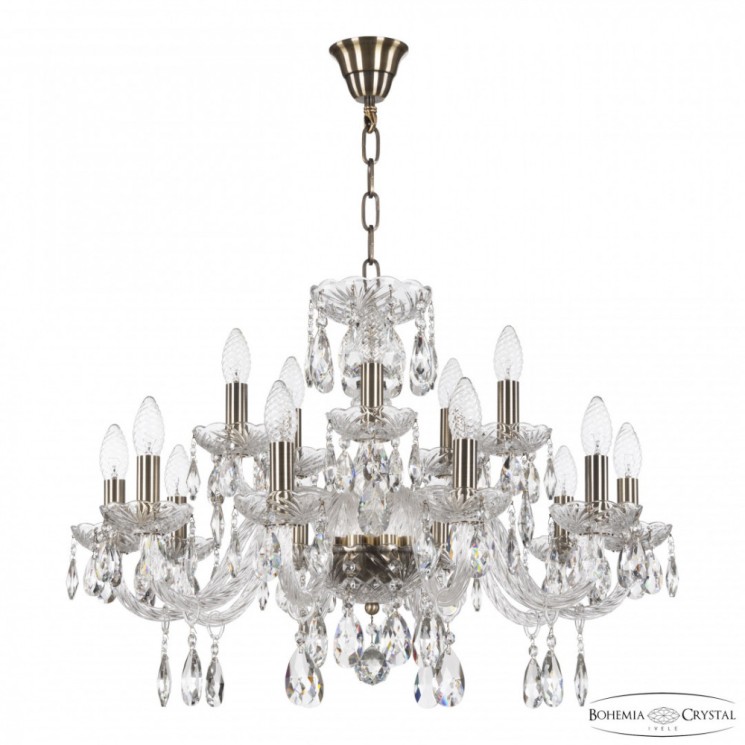 Люстра хрустальная 117/10+5/240 Pa Bohemia Ivele Crystal (117)