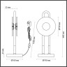 Настольная лампа ODEON LIGHT MAGNET 5407/12TL