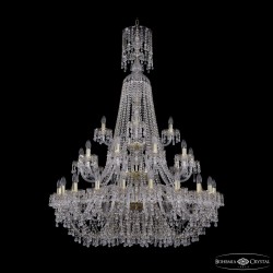 Люстра хрустальная 1410/20+10+5/400/XL-158/3d G V0300 Bohemia Ivele Crystal (Стеклянный рожок)