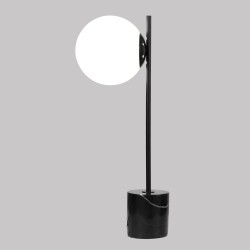 Настольный светильник с мраморным основанием                      Eurosvet  01157/1 черный