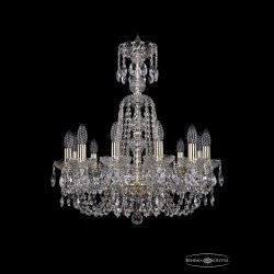 Люстра хрустальная 1402/12/195/XL-64 G Bohemia Ivele Crystal (Стеклянный рожок)