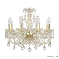 Люстра хрустальная 105/8/141 G Bohemia Ivele Crystal (Стеклянный рожок)