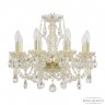 Люстра хрустальная 105/8/141 G Bohemia Ivele Crystal (Стеклянный рожок)