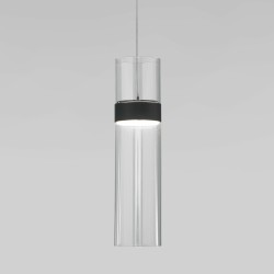 Подвесной светильник                      Eurosvet  50244/1 LED черный/прозрачный