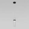 Подвесной светильник                      Eurosvet  50244/1 LED черный/прозрачный