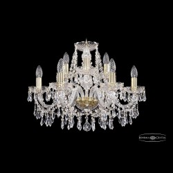 Люстра хрустальная 1403/6+3/195 G Bohemia Ivele Crystal (Стеклянный рожок)