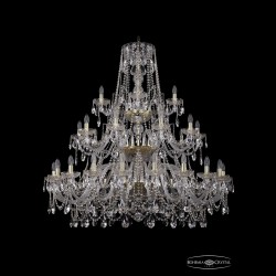 Люстра хрустальная 1411/20+10+5/460/3d G Bohemia Ivele Crystal (Стеклянный рожок)