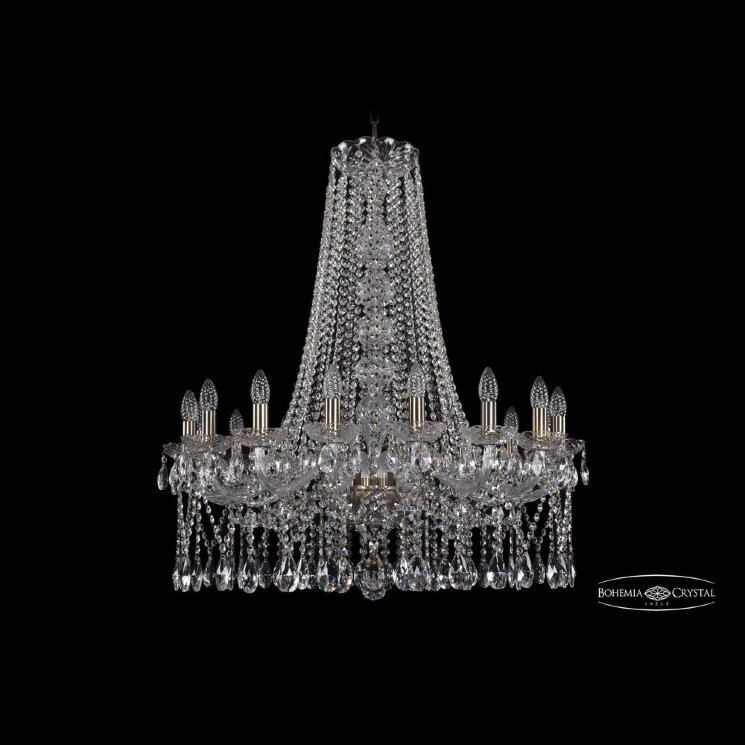 Люстра хрустальная 1413/16/300/h-93 Pa Bohemia Ivele Crystal (Стеклянный рожок)