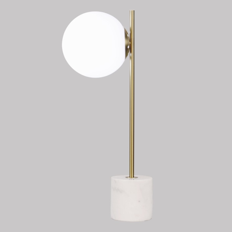 Настольный светильник с мраморным основанием                      Eurosvet  01157/1 латунь