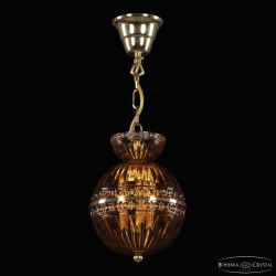 Подвесной светильник с цветным хрусталём 5480/17 G Amber/M-1G Bohemia Ivele Crystal (5480)