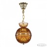 Подвесной светильник с цветным хрусталём 5480/17 G Amber/M-1G Bohemia Ivele Crystal (5480)
