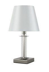 Crystal Lux Настольная лампа Crystal Lux NICOLAS LG1 NICKEL/WHITE