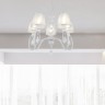 Люстра с абажуром подвесная 347203/5 WT+SL Arte Milano (Подвесные)