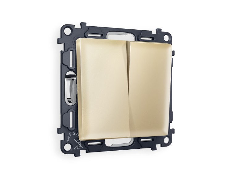 Ambrella Light Комплект механизма 2-клавишного выключателя Ambrella Volt ALFA MA603010