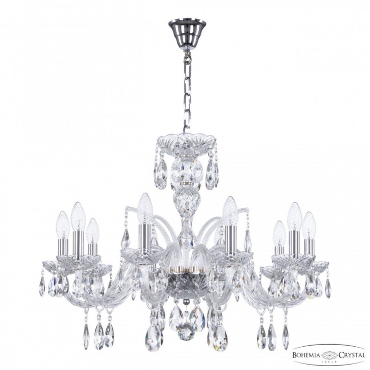 Люстра хрустальная 118/10/240 Ni Bohemia Ivele Crystal (118)