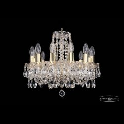 Люстра хрустальная 1402/12/141 G Bohemia Ivele Crystal (Стеклянный рожок)