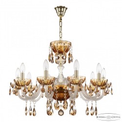 Люстра с цветным хрусталём 5417/10/240 G Amber/M-1H K721 Bohemia Ivele Crystal (5417)