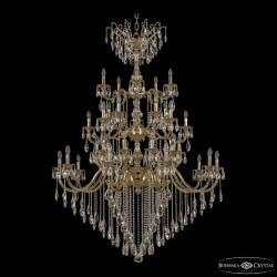 Люстра бронзовая 72118/20+10+5/520/3d B G Y1 Bohemia Ivele Crystal (Литые)