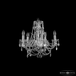 Люстра хрустальная 1411/5/160 Ni Leafs Bohemia Ivele Crystal (Стеклянный рожок)
