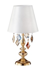 Crystal Lux Настольная лампа Crystal Lux MERCEDES LG1 GOLD/COLOR