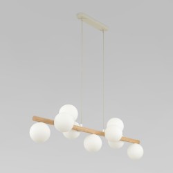 Подвесной светильник со стеклянными плафонами                      TK Lighting  5906 Estera Wood