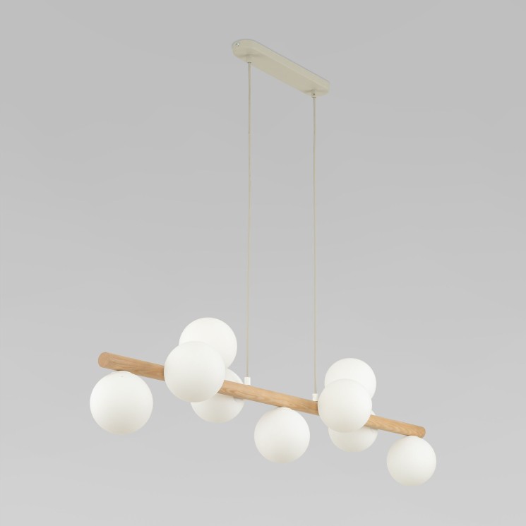 Подвесной светильник со стеклянными плафонами                      TK Lighting  5906 Estera Wood