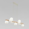 Подвесной светильник со стеклянными плафонами                      TK Lighting  5906 Estera Wood