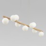 Подвесной светильник со стеклянными плафонами                      TK Lighting  5906 Estera Wood