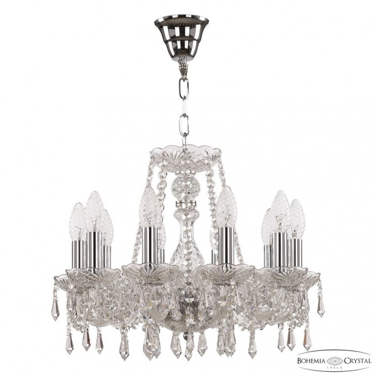 Люстра хрустальная 104/10/141 Ni Bohemia Ivele Crystal (Стеклянный рожок)