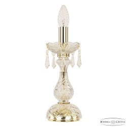 Настольная лампа хрустальная 104L/1-27 G Bohemia Ivele Crystal (Стеклянный рожок)