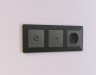 Ambrella Light Лицевая панель для компьютерной/телефонной розетки RJ-45/RJ-11 QUANT Ambrella Volt OMEGA OP8120