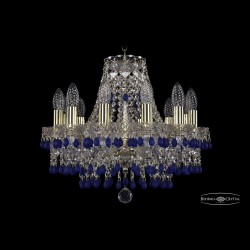Люстра хрустальная 1410/12/141 G V3001 Bohemia Ivele Crystal (Стеклянный рожок)