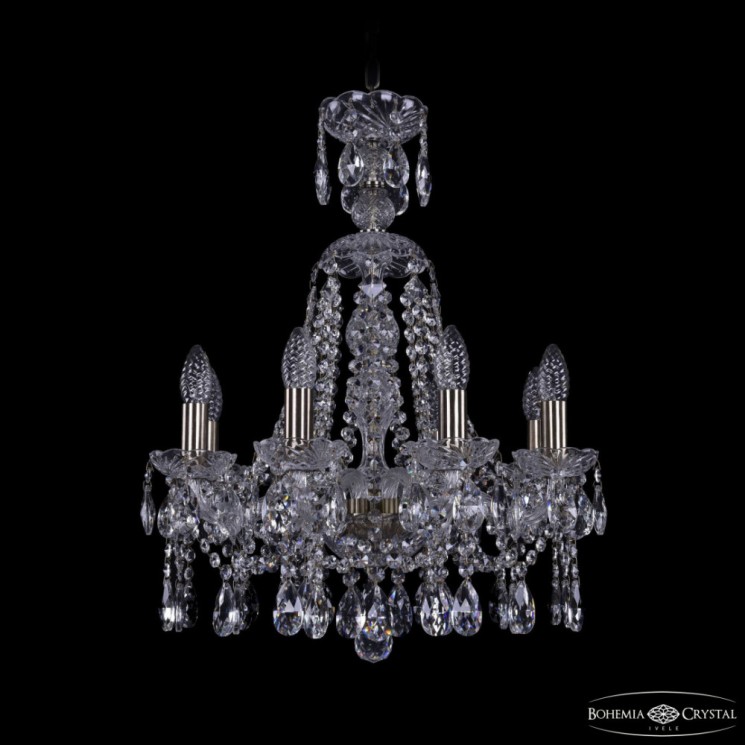 Люстра хрустальная 1413/8/165/XL-61 Pa Bohemia Ivele Crystal (Стеклянный рожок)