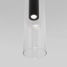 Подвесной светодиодный светильник со стеклянным плафоном                      Eurosvet  50253/1 LED черный