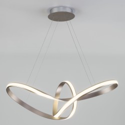 Подвесной светодиодный светильник в стиле минимализм                      Eurosvet  90174/1 сатин-никель