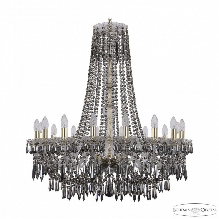 Люстра хрустальная 1403/16/300/h-95 G R731 Bohemia Ivele Crystal (Стеклянный рожок)