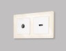 Ambrella Light Комплект механизма TV розетки оконечной Ambrella Volt ALFA MA133010
