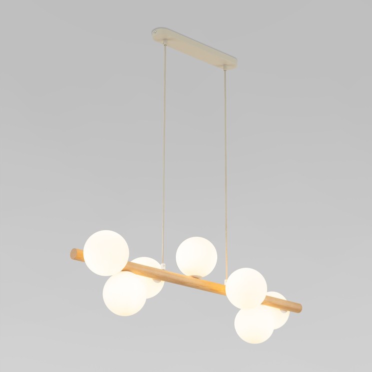 Подвесной светильник со стеклянными плафонами                      TK Lighting  5905 Estera Wood
