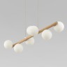 Подвесной светильник со стеклянными плафонами                      TK Lighting  5905 Estera Wood