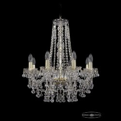 Люстра хрустальная 1409/8/195/h-63 G Bohemia Ivele Crystal (Стеклянный рожок)