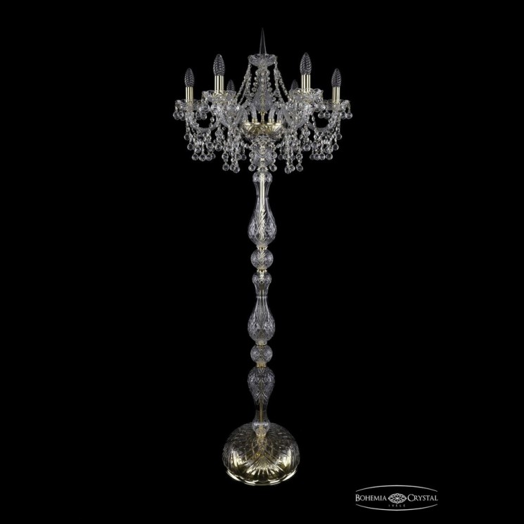 Торшер хрустальный 1409T1/6/195-160 G Bohemia Ivele Crystal (Стеклянный рожок)