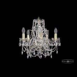 Люстра хрустальная 1411/5/141 G Bohemia Ivele Crystal (Стеклянный рожок)