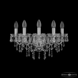 Бра хрустальные 1403B/5/160 Ni  Bohemia Ivele Crystal (Стеклянный рожок)