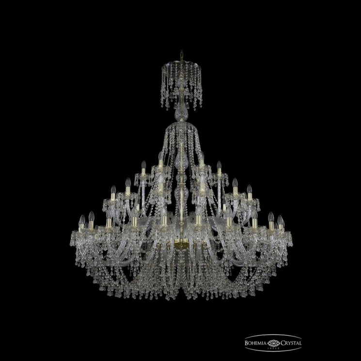 Люстра хрустальная 1410/24+12+6/530/XL-167 G V0300 Bohemia Ivele Crystal (Стеклянный рожок)