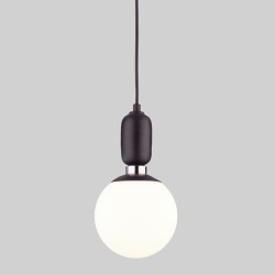 Подвесной светильник со стеклянным плафоном                      Eurosvet  50158/1 черный