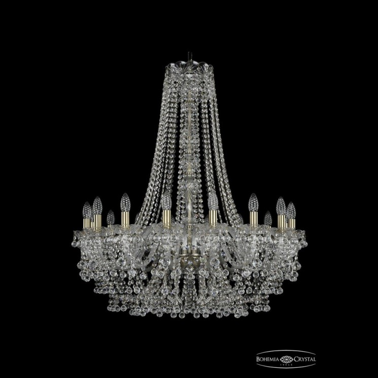 Люстра хрустальная 1409/16/360/h-96 Pa Bohemia Ivele Crystal (Стеклянный рожок)