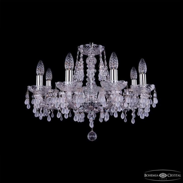 Люстра хрустальная 1410/8/195 Ni V0300 Bohemia Ivele Crystal (Стеклянный рожок)