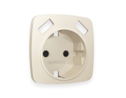 Ambrella Light Лицевая панель для электрической розетки с/з со шторками 2USB A+A QUANT Ambrella Volt OMEGA OP3290